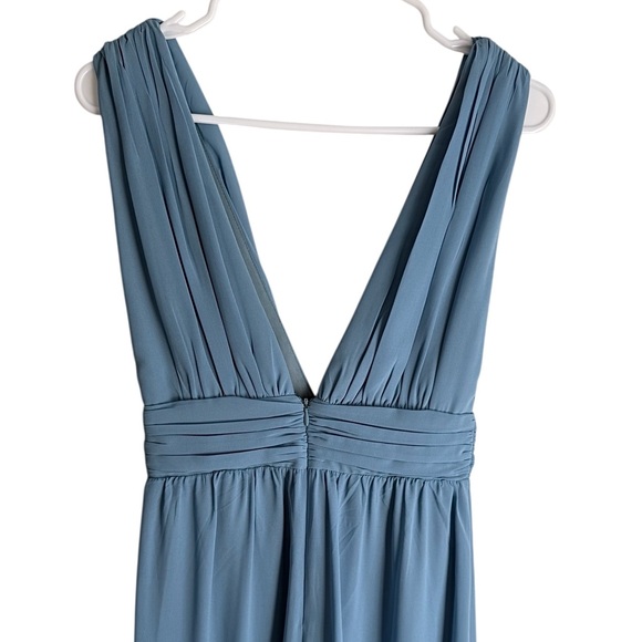 Lulus Divine Muse Slate Blue Wide Leg Jumpsuit Size XS NWT - Picture 7 of 16